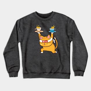 Coffee workout (Orange version) Crewneck Sweatshirt